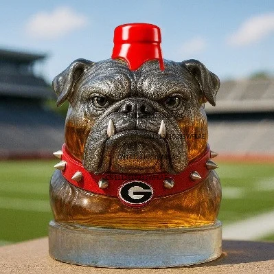New Ornament Longhorns Whiskey Bottle Bulldog Whiskey Bottle Wine Bottle