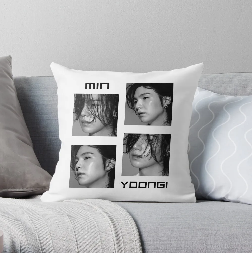 

SUGA (Min Yoongi) Fanmade Throw Pillow Luxury Pillow Case Sofas Covers Throw Pillow Decorative Cushion Cover