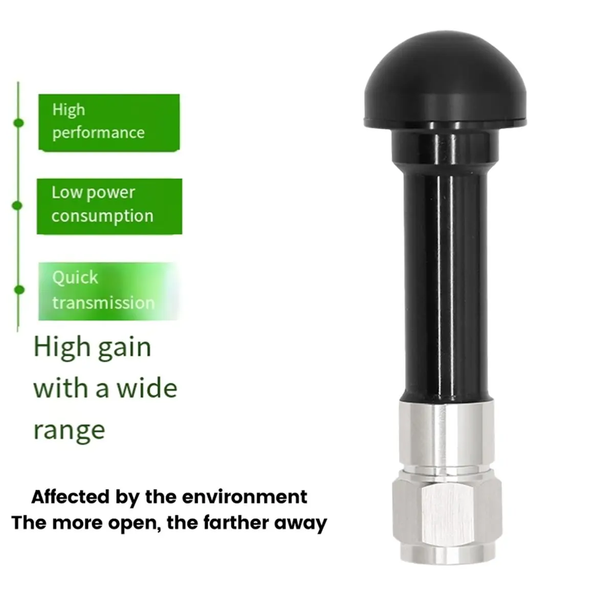 1150-1610MHz High Gain Waterproof Explosion-Proof Active BD+GPS Mushroom-Shaped Fiberglass Antenna - N-Male