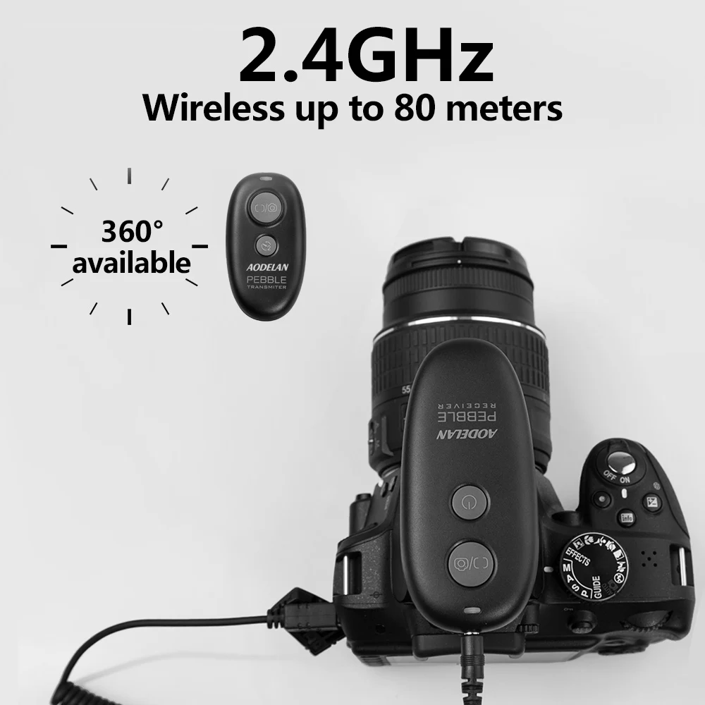 AODELAN Wireless Camera Remote Control Shutter Release For Fujifilm X-T100, X-H1, X-A5, X-PRO2, X-T2, X-T1, X-T20, XT10, X-E3