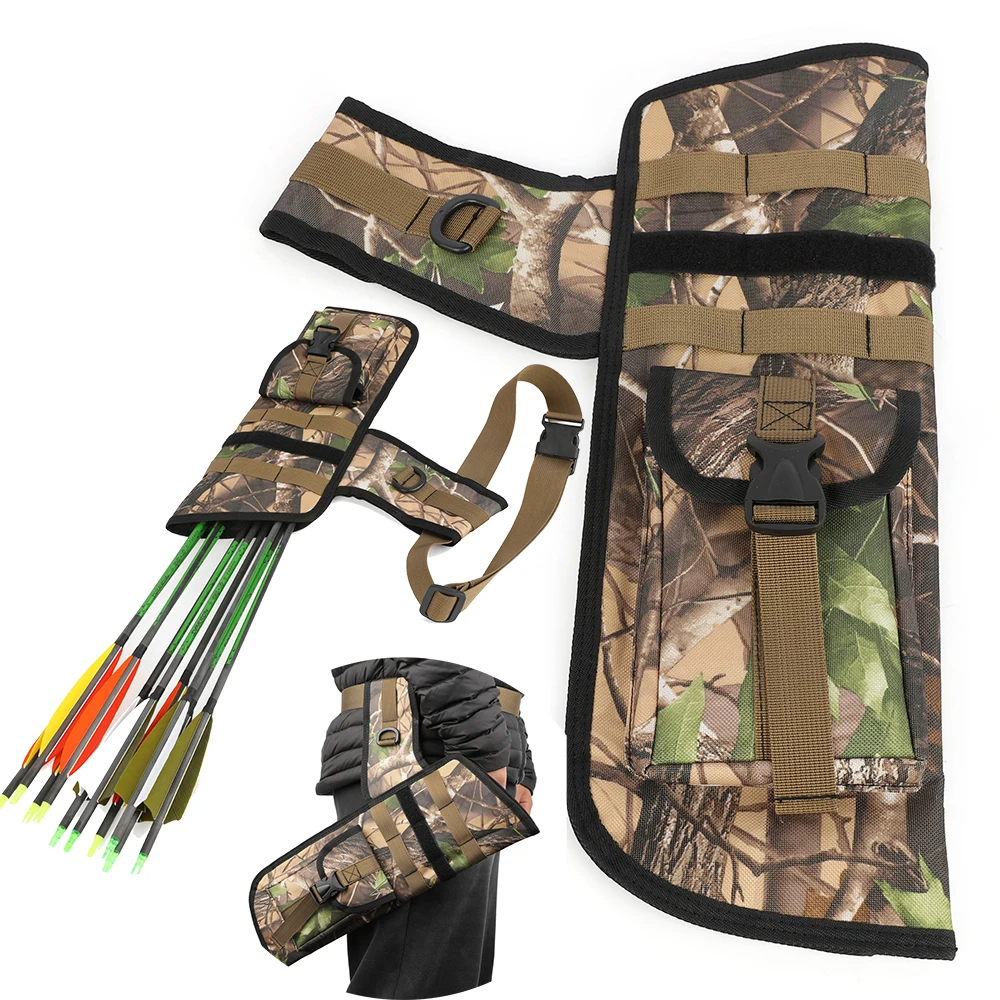 

ArcheryLarge Capacity Portable Oxford Fabric Arrow Quiver Holder Pocket for Outdoors Hunting Shooting Competition Accessories
