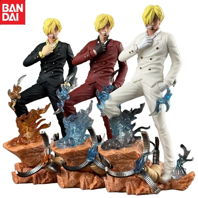 25.5cm One Piece Anime Statue Model Vinsmoke Sanji Action Figures Collection Model Kid Toy Doll Action Figurine Model Toys Kits