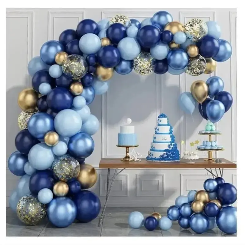 72Pcs Blue Balloon Garland Arch Welcome Baby Shower Valentines Day Birthday Party Wedding Decorations