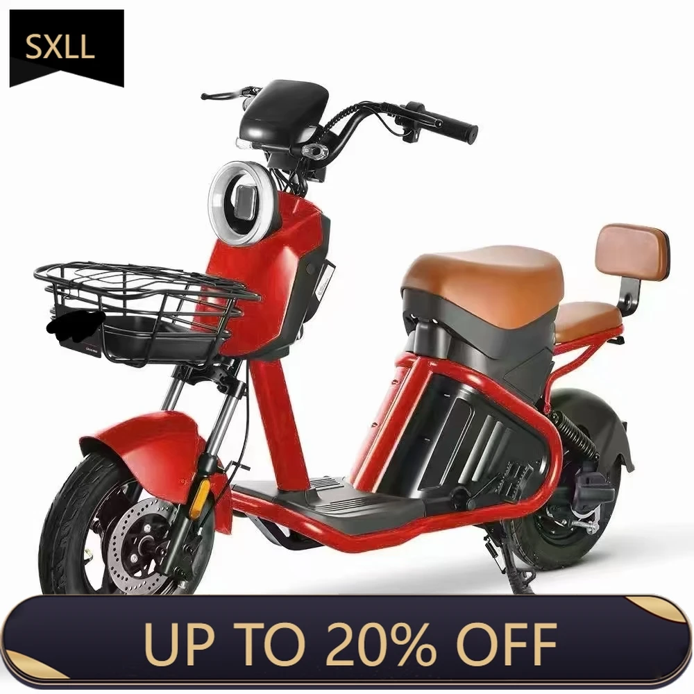 SXLL  High-power two-wheeled electric motorcycle latest model with reflector 15ah battery capacity carbon steel frame