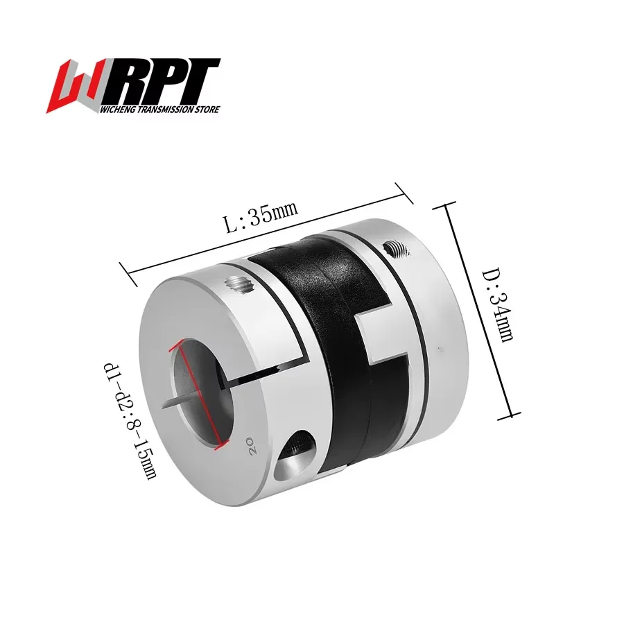 

CHC Aluminum Alloy Quick Release Coupling Clamping Type Cross Adjusting Coupling Cross Slider Coupling CHC-34x35