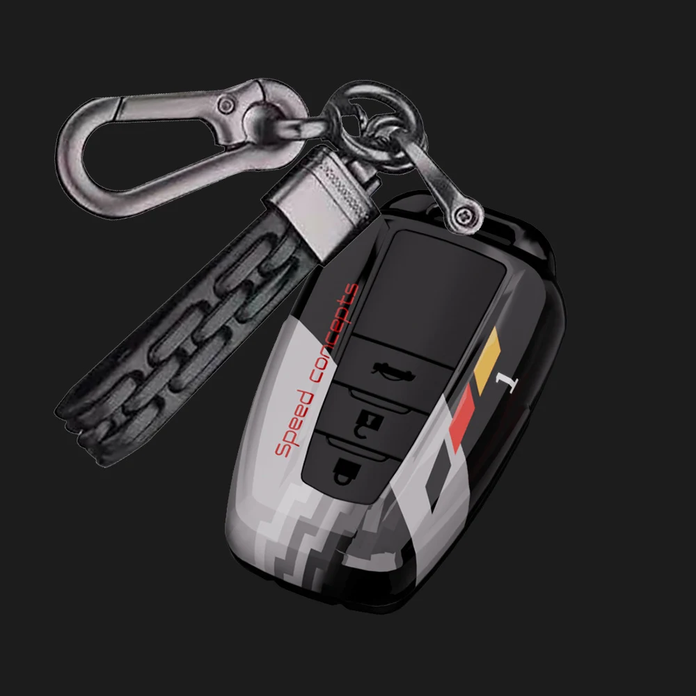 Car Key Fob Cover 360 Degree Protection Case For Toyota 2018-2021 Camry RAV4 Highlander Avalon C-HR Prius Corolla GT86 Smart Key