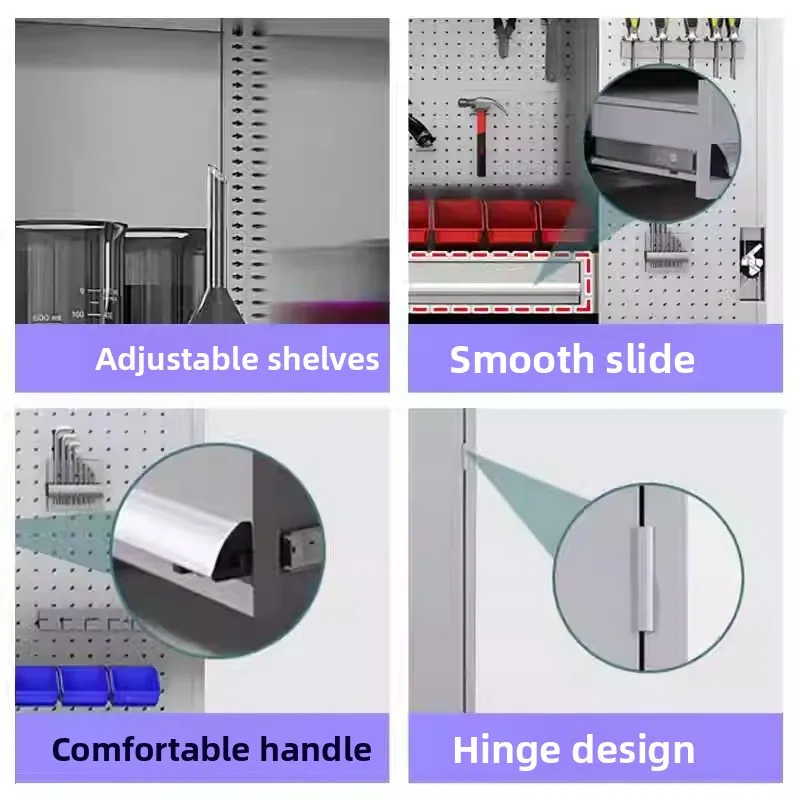 Thickened anti-rust with lock multi-layer storage enterprise warehouse safety locker