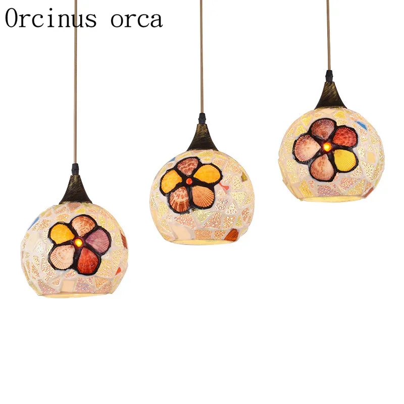 Mediterranean Restaurant chandelier creative shell meal chandelier style bar Chandelier Postage free