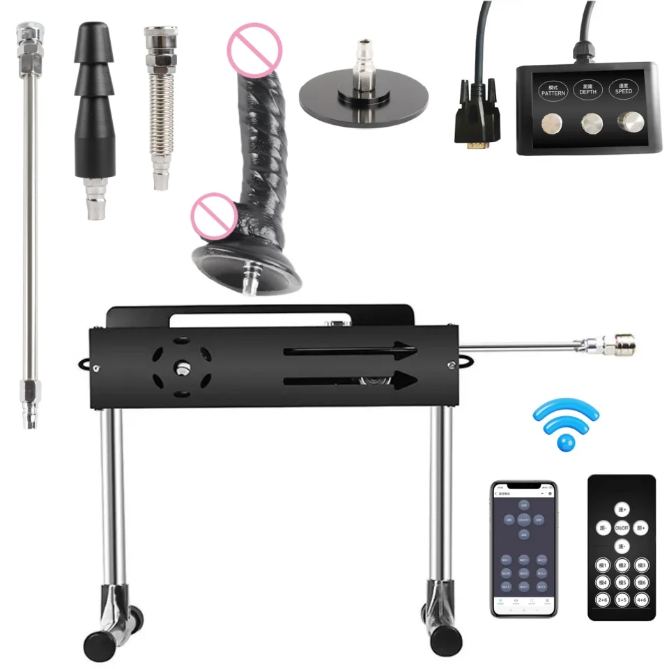 FREDORCH Sex Machine for Women Masturbation Machine 200W Power Mute Sex Toy with Dildo Masturbator Automatic Sex Masturbation Double Rod