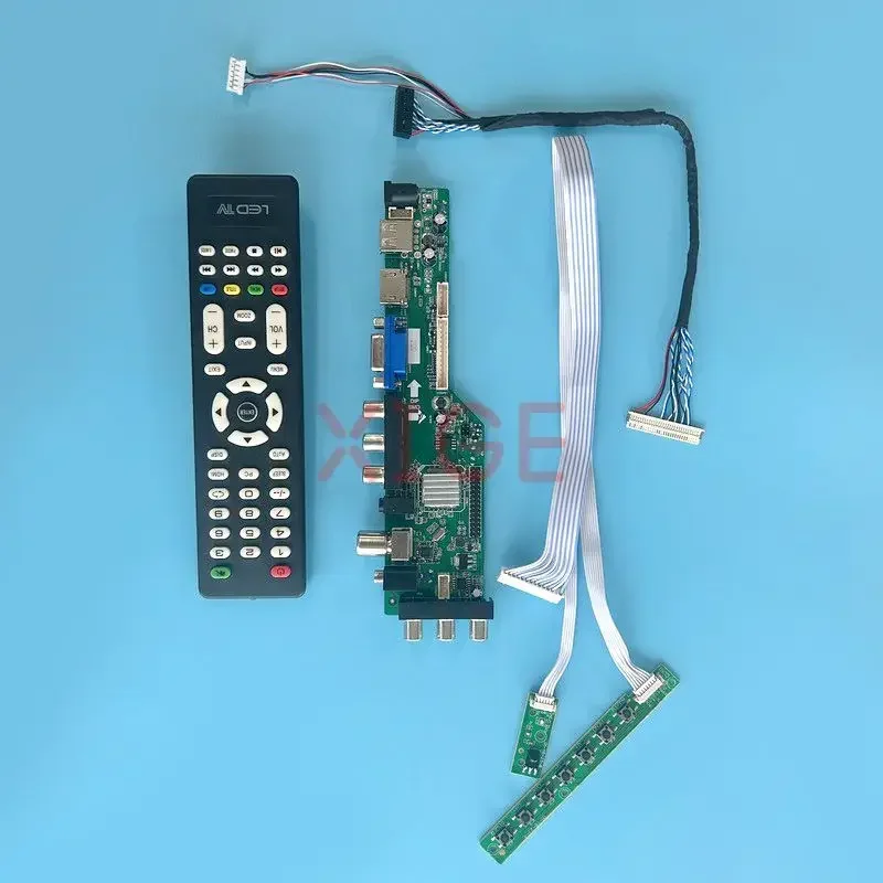 

For G156HAN02 G156HAN04 Controller Driver Board 15.6" 30-Pin LVDS Digital Signal DVB Kit DIY 1920*1080 AV+USB+DHMI+VGA LCD Panel