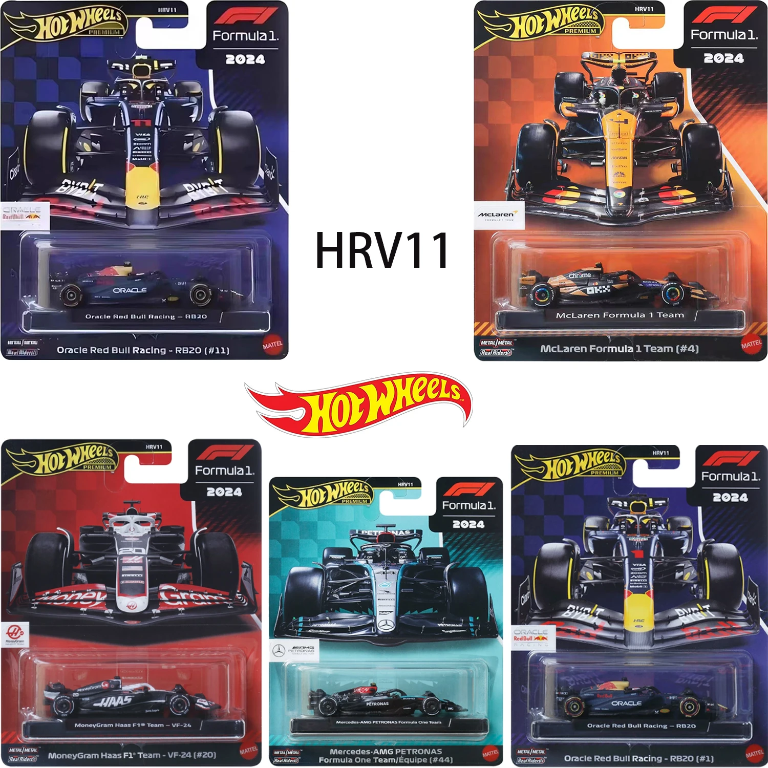 2025-new-batch-hot-wheels-gold-1-64-hrv11-f1-motorcade-simulation-alloy-collection-model-car-limited-toy