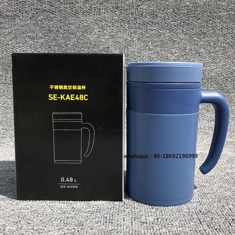 

Stainless Steel Vacuum Thermos Cup Tea Filter Water Cup Teacup Men's and Women's Cups Office Cup KAE48C
