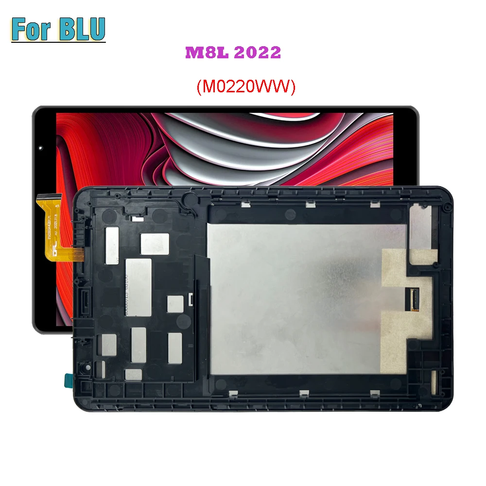 

Ori 8.0" For BLU M8L 2022 M0220WW LCD Display Touch Screen Digitizer Glass Assembly With Frame Repair Parts