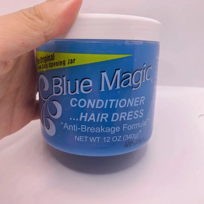 Huile de ricin magique pour cheveux bleus, nourriture, vitamine E, germe de blé, 340g