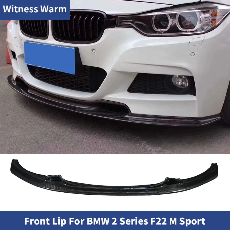 Front Lip Spoiler Splitters Chin for Bmw 2 Series F22 Mt Sport Bumper Coupe 218i M225i 2014 - Up Front Shovel Carbon Fiber Frp