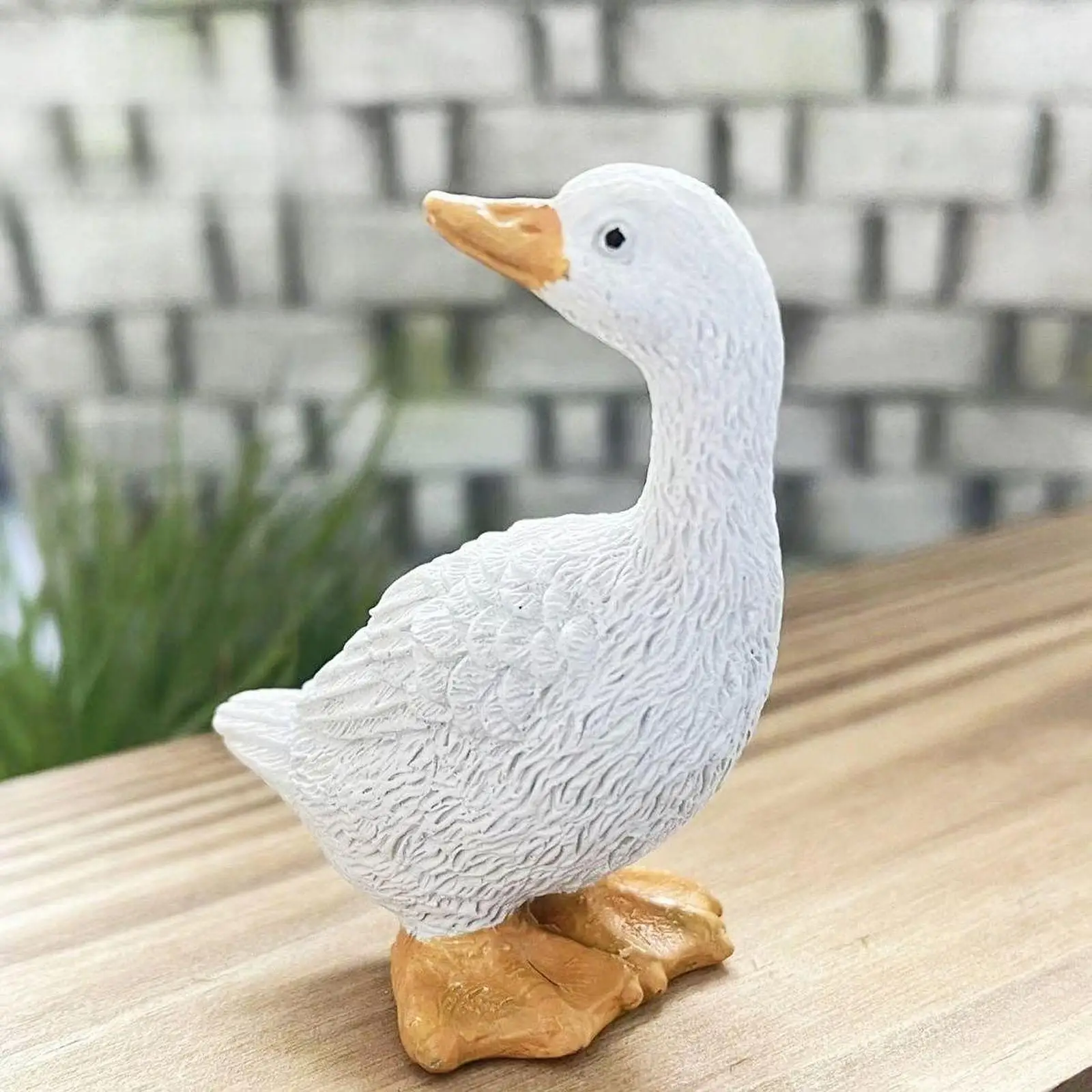 3x Duck Miniature Figurines Flowerpot Decor Resin Micro Landscape Decor for