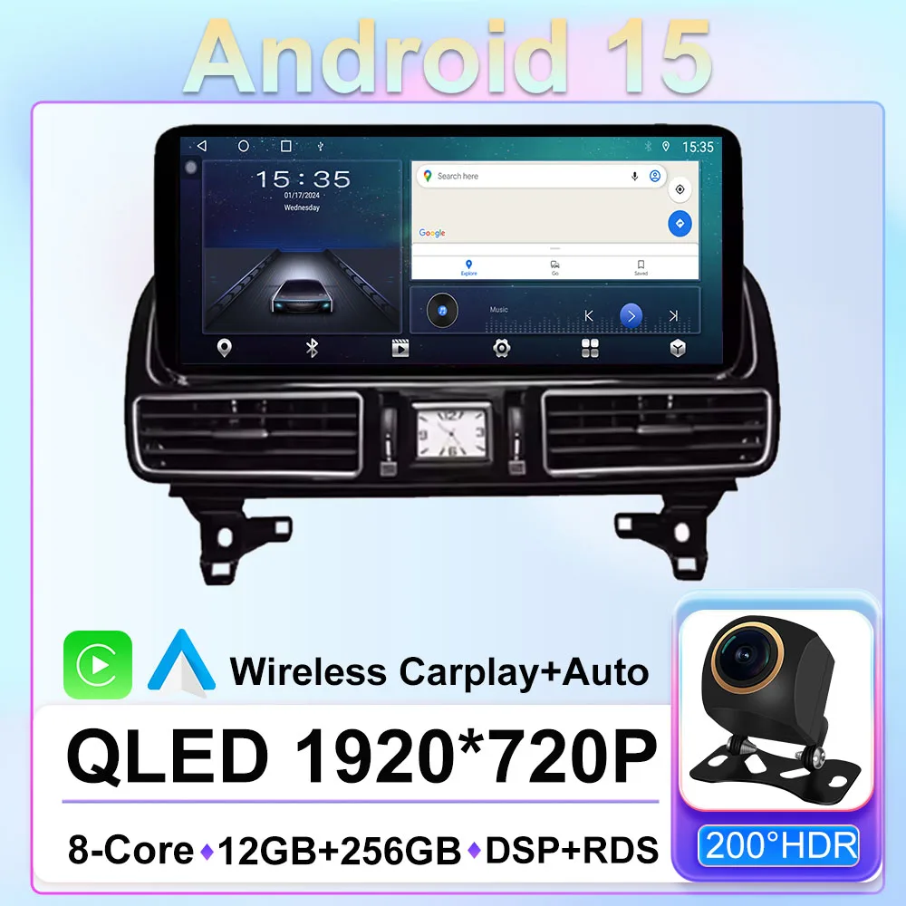 Android 15 For Mercedes Benz ML GL GLE GLS W166 X166 2012-2019 12.3” 4.5NTG 5.0NTG Car Raido Multimedia Video Radio Player GPS