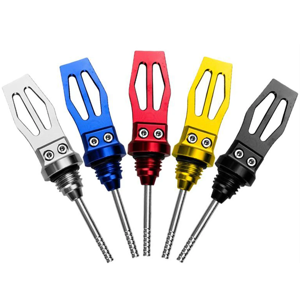1pc Aluminum Alloy Motorcycle Engine Oil Level Gauge Dipstick Motorcycle Modification Accessories