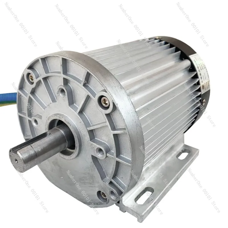 DC Bürstenloser Motor Elektrischer 4000W Hochleistungs-Permanentmagnet-Elektromagnetischer Bremsmotor 60V72V