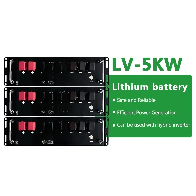 Stackable Complete Off-Grid Solar Power System LiFePO4 Battery Inverter IP65 Home Energy Storage Communication Ports