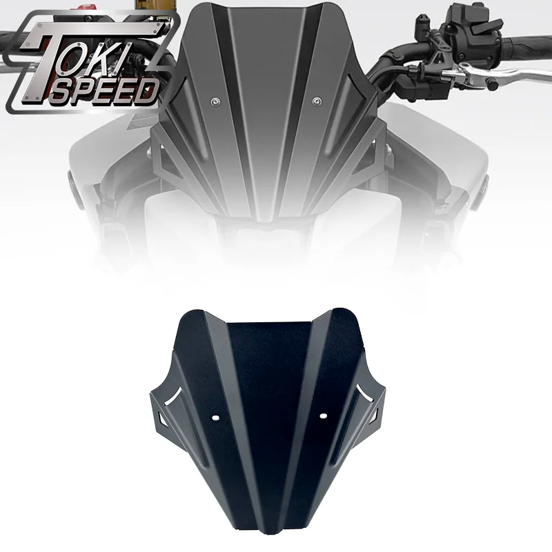 

Fits For MT-09 2024 2025 mt09 SP Y-AMT 24-25 MT09 y-amt GEN4 Motorcycle Black Windshield Matel Sport Windscreen Visor