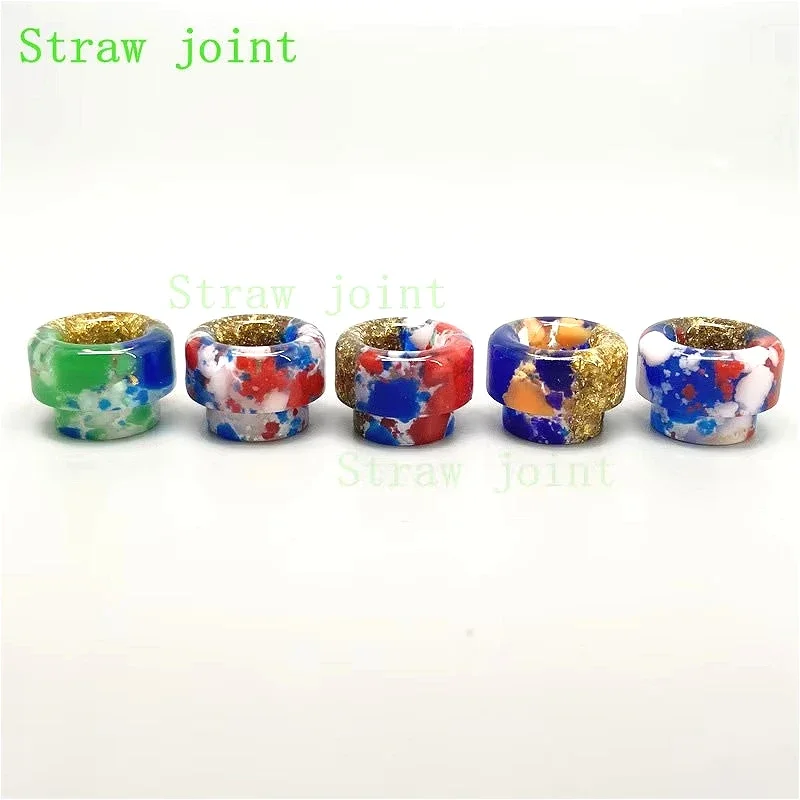 1 pieza 810 punta de goteo medio patrón dorado junta de paja Color aleatorio