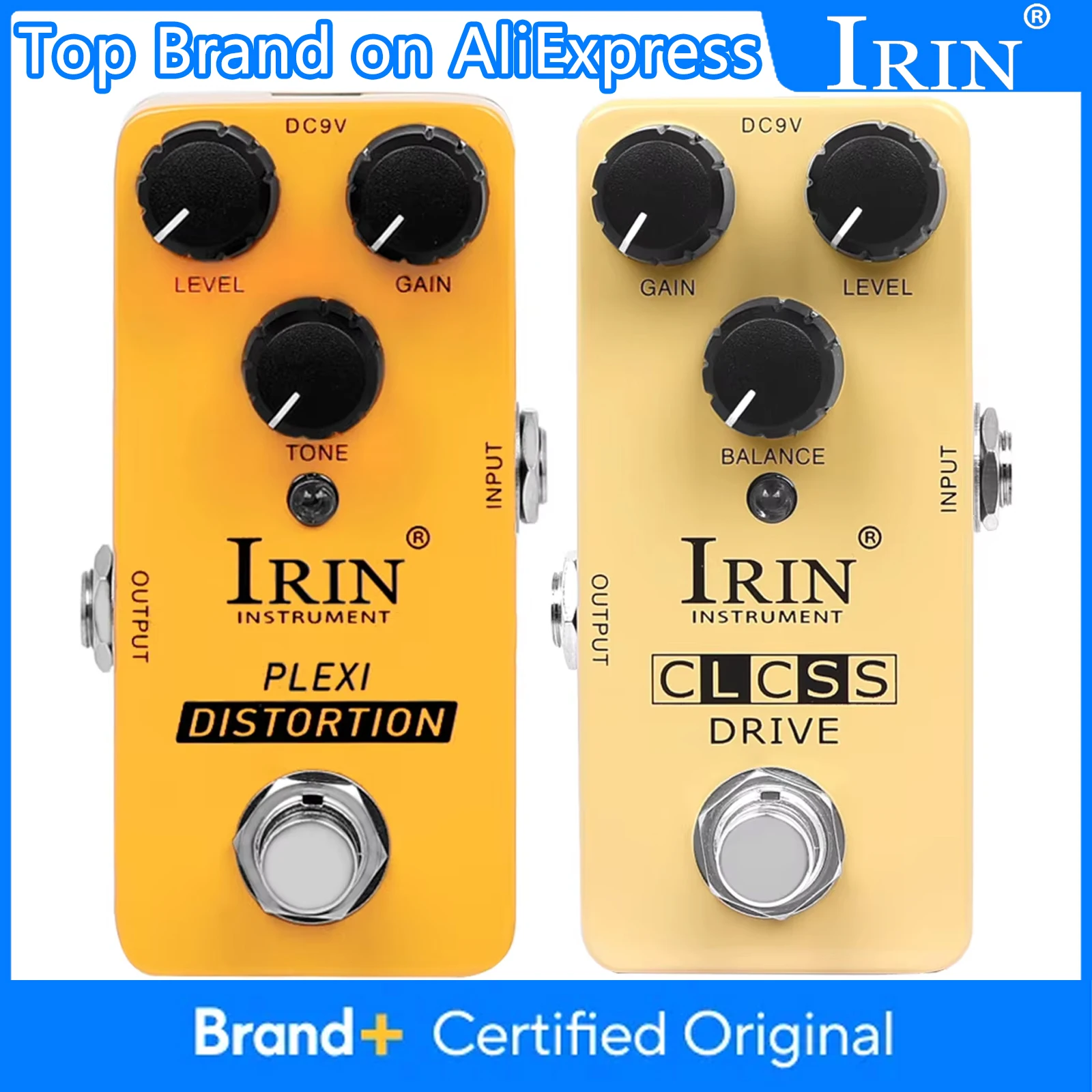 

IRIN педаль эффектов для гитары Overdrive искажения Harmonic Boost педаль эффектов True Bypass алюминиевый сплав прямые сквозные детали