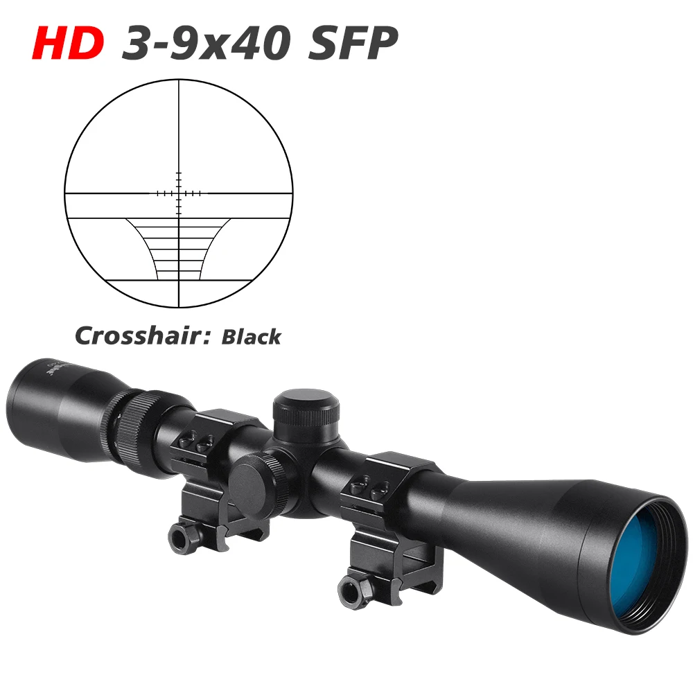 3-9X40 Hunting Deer Air Rifle Scope Wire Rangefinder Reticle Crossbow Mil Dot Reticle Riflescope Tactical Optical Sights