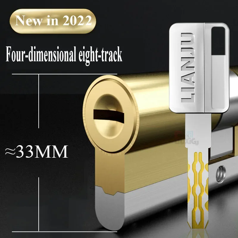 European standard lock cylinders Outdoor door locks,cylinder locks for entry doors, Cylinder door lock cylinder 8 keys lock core