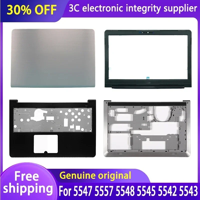 

New For Inspiron 15 5547 5557 5548 5545 5542 5543 Laptop LCD Back Cover Front Bezel Palmrest Bottom Case E Cover Silvery