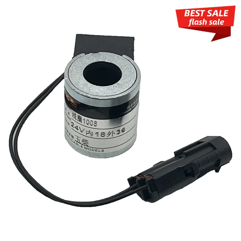 

Wholesale Price High-quality Excavator Parts Solenoid Valve Coil for Yuchai 24V 12V 18*36