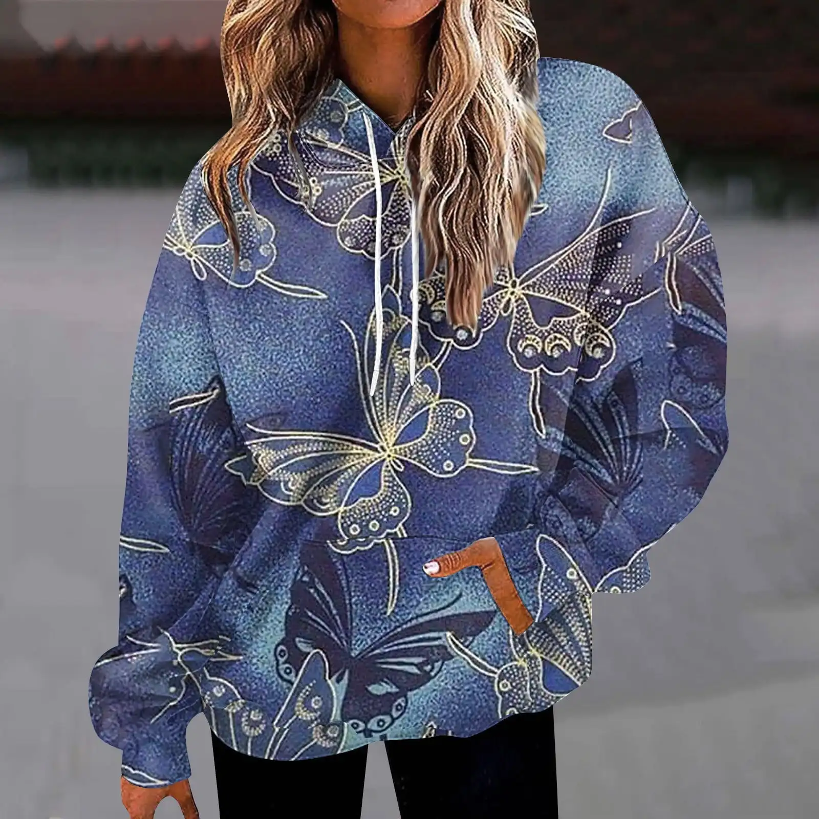 Autumn New Butterfly 3D Print Hoodies Men Women Fashion Casual Long Sleeve Hooded Sweatshirts Streetwear Pullovers Kids Clothing