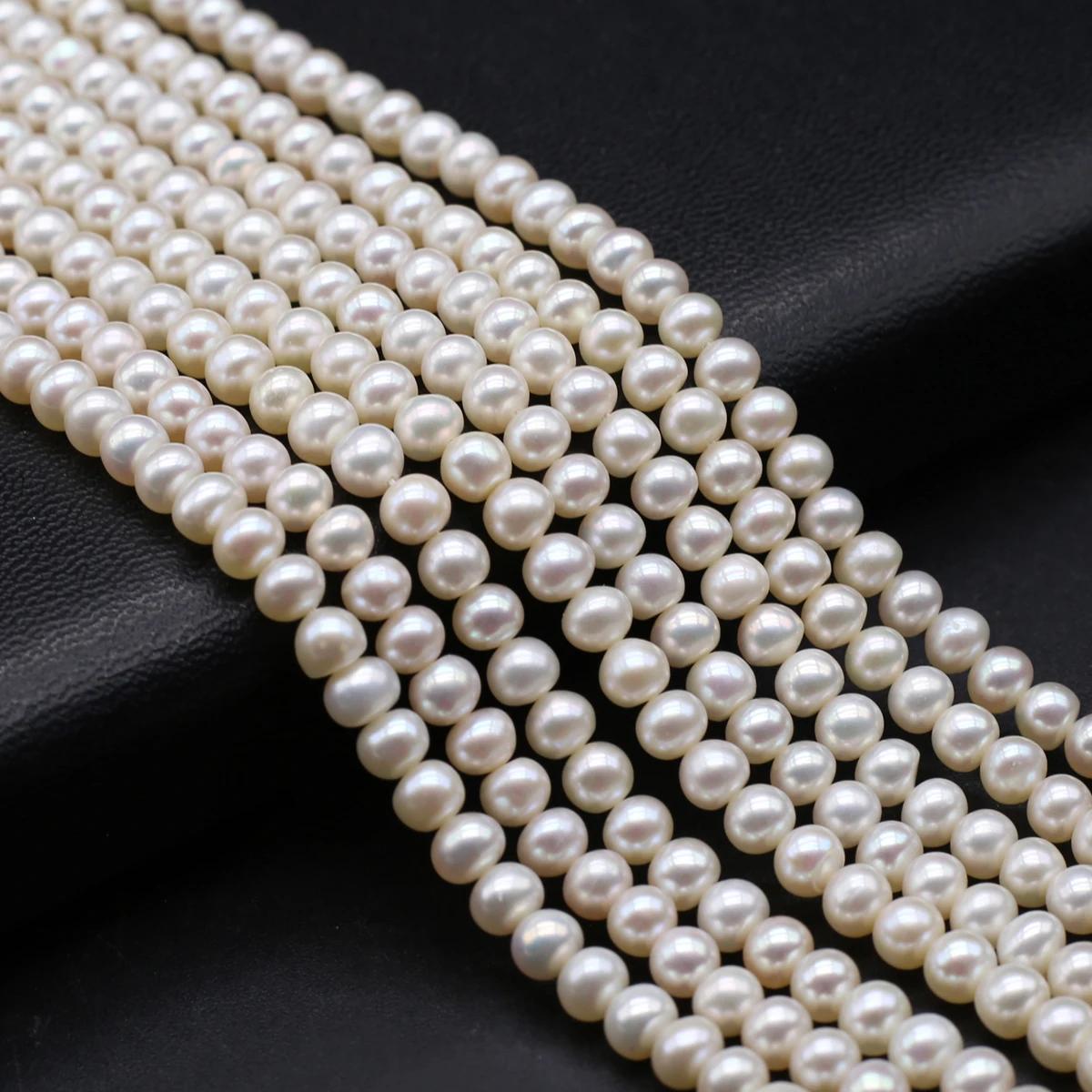 

AA+ 4-5mm High Quality Natural Freshwater Pearls Nearround Loose Spacer Beads for Jewelry Making DIY Necklace Bracelet Accessory