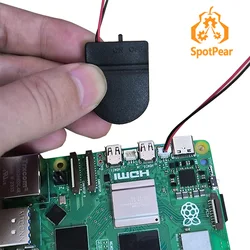 กล่องแบตเตอรี่ Raspberry Pi 5 RTC (ไม่รวมแบตเตอรี่ CR2032) สำหรับ Pi5