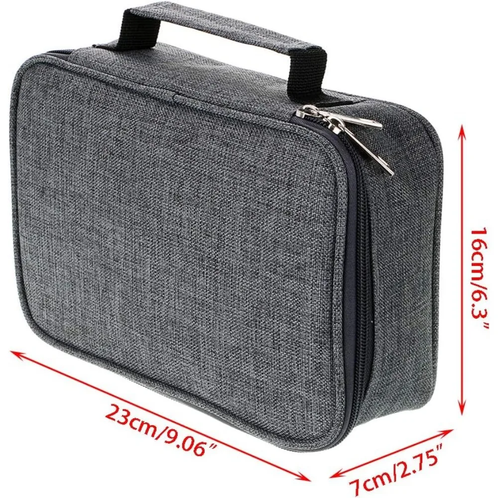 BTSKY® High Capacity Zipper Pens Pencil Case- Multi-Functional Stationery Pencil Pouch 72 Slots Colored Pencil Case Portable Pen