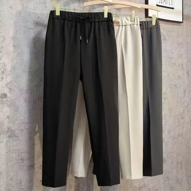 

Pocket Male Trousers Clothes Slacks Long Regular Fit Original Clothing Sale Plus Size Classic Korean Style Men's Casual Pants