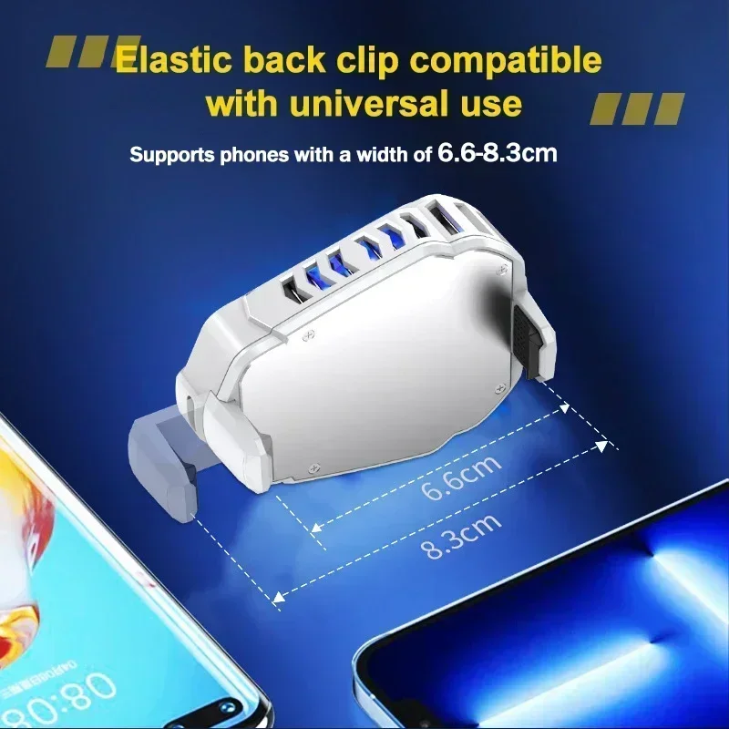 K10 radiador semicondutor de telefone móvel tipo-c clipe traseiro ventilador de refrigeração para android iphone tе klaфона acessórios de jogos refrigerador de jogo