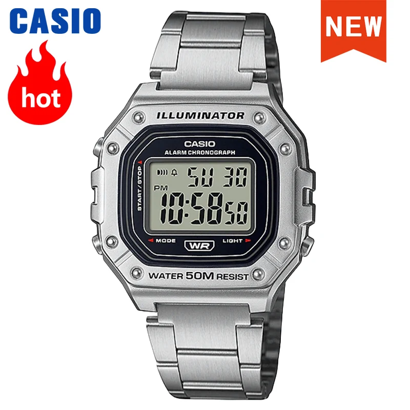 Zegarek Casio dla mężczyzn top marka luksusowy zestaw zegarek kwarcowy zegarek męski zegarek sportowy relogio masculino часы мужские W-218HD-1A