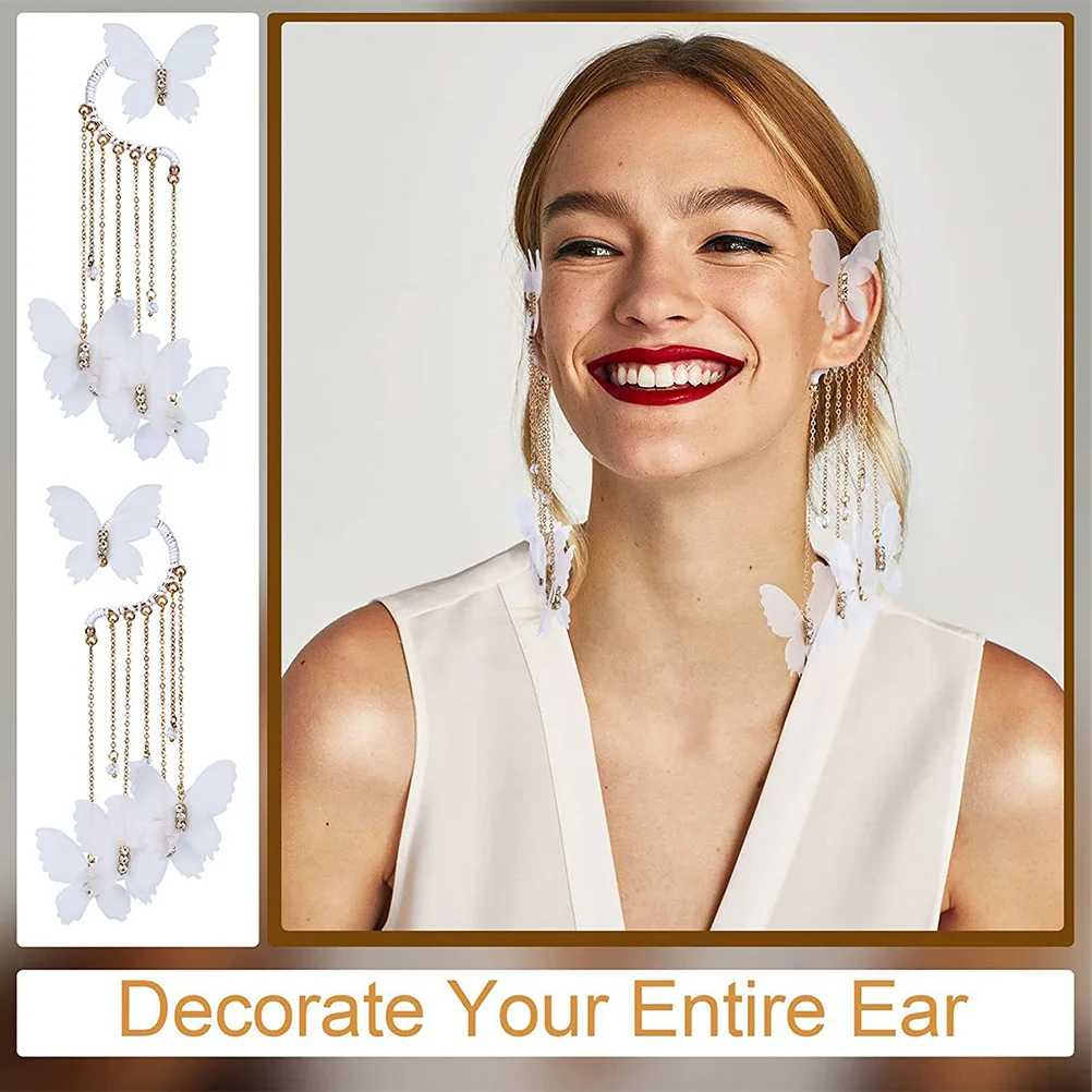 

30pcs DIY Jewelry Circles C Shape 6 Holes Ear Hooks for Non Piercing Earrings Handmade Earring Supplies Tassel Clip On Findings