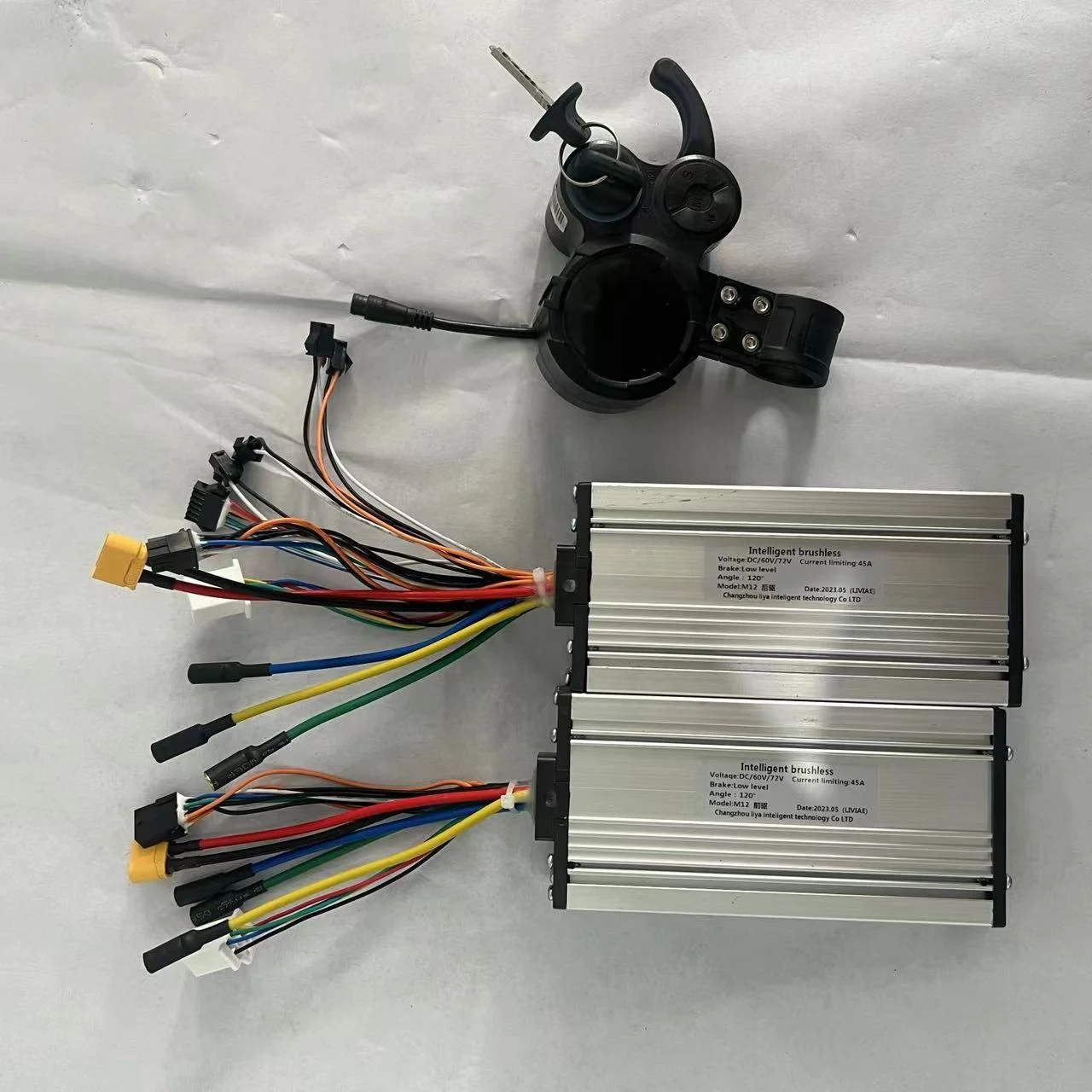 Motor Controller Finger Throttle LCD Display  with Key Lock  Liya 72V 45A 50A 60V 35A 48V 52V 30A Electric Scooter