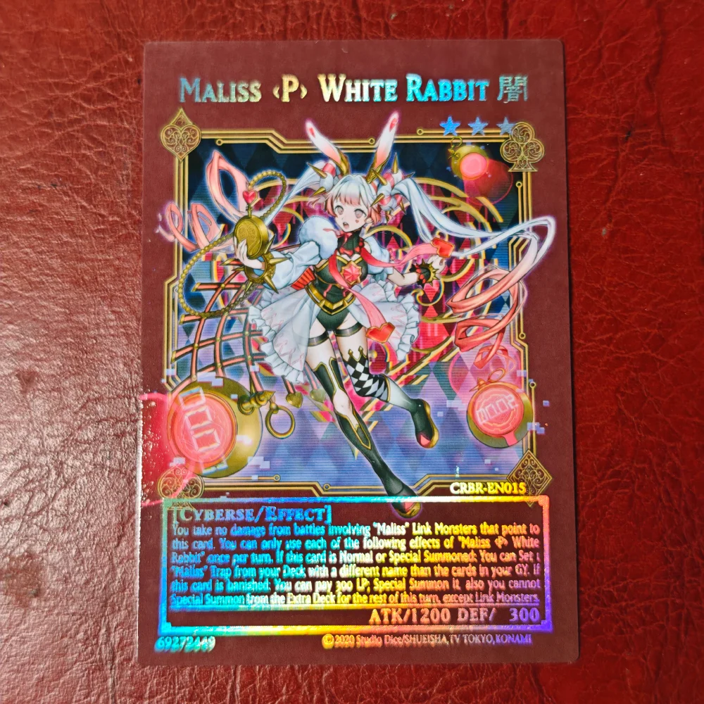 YuGiOh Maliss White Rabbit Game Collection DIY Cartão de
