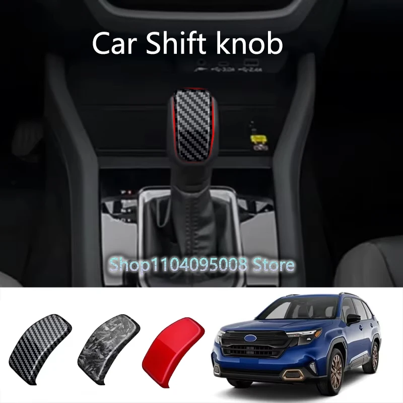 

Car Gear Head Shift Knob Cover Trim Sticker For Subaru Forester 2024 2025 ABS Interior Accessories