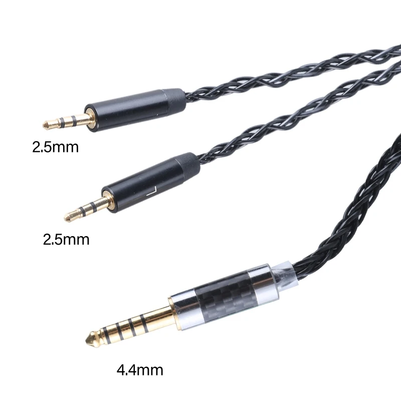 Headphones Replacement Cable for V10 V12 X3 Earphones Wire for Game 2.5mm Male Cable 4.4mm Balance Head Cord 120cm Drop Shipping