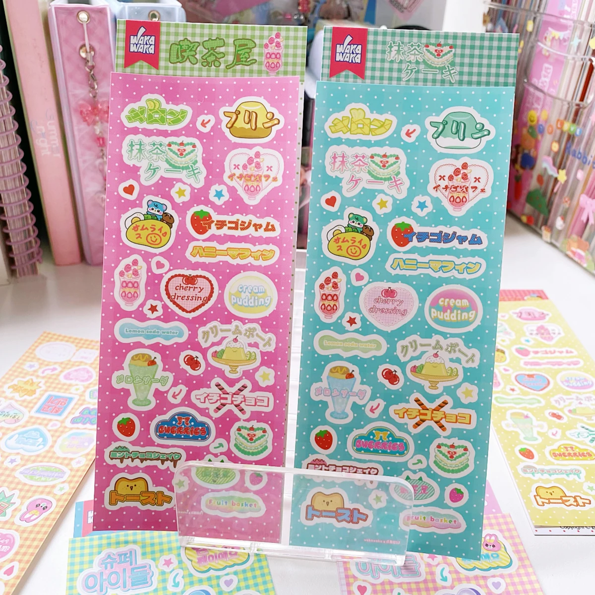 Scrapbooking Deco Sticker Set Korean Stationery Stickers Flakes Idol Card Deco Scrapbook DIY Material Decoration Sticker