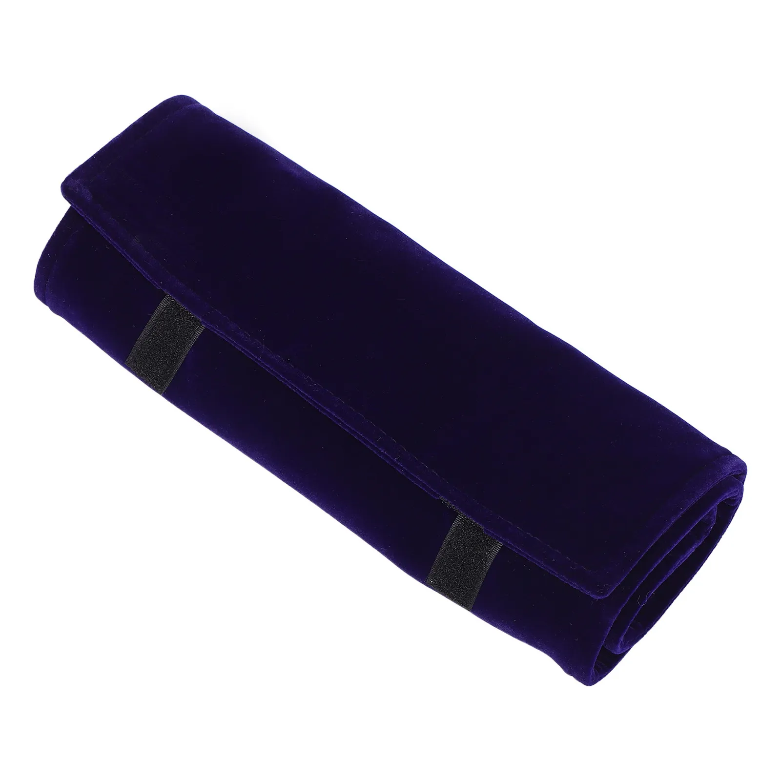 

Travel Jewelry Roll Organizer Blue for Necklace Bracelet Earrings Rings Compact Storage Pouch Travel Case Jewelry Roll Bag