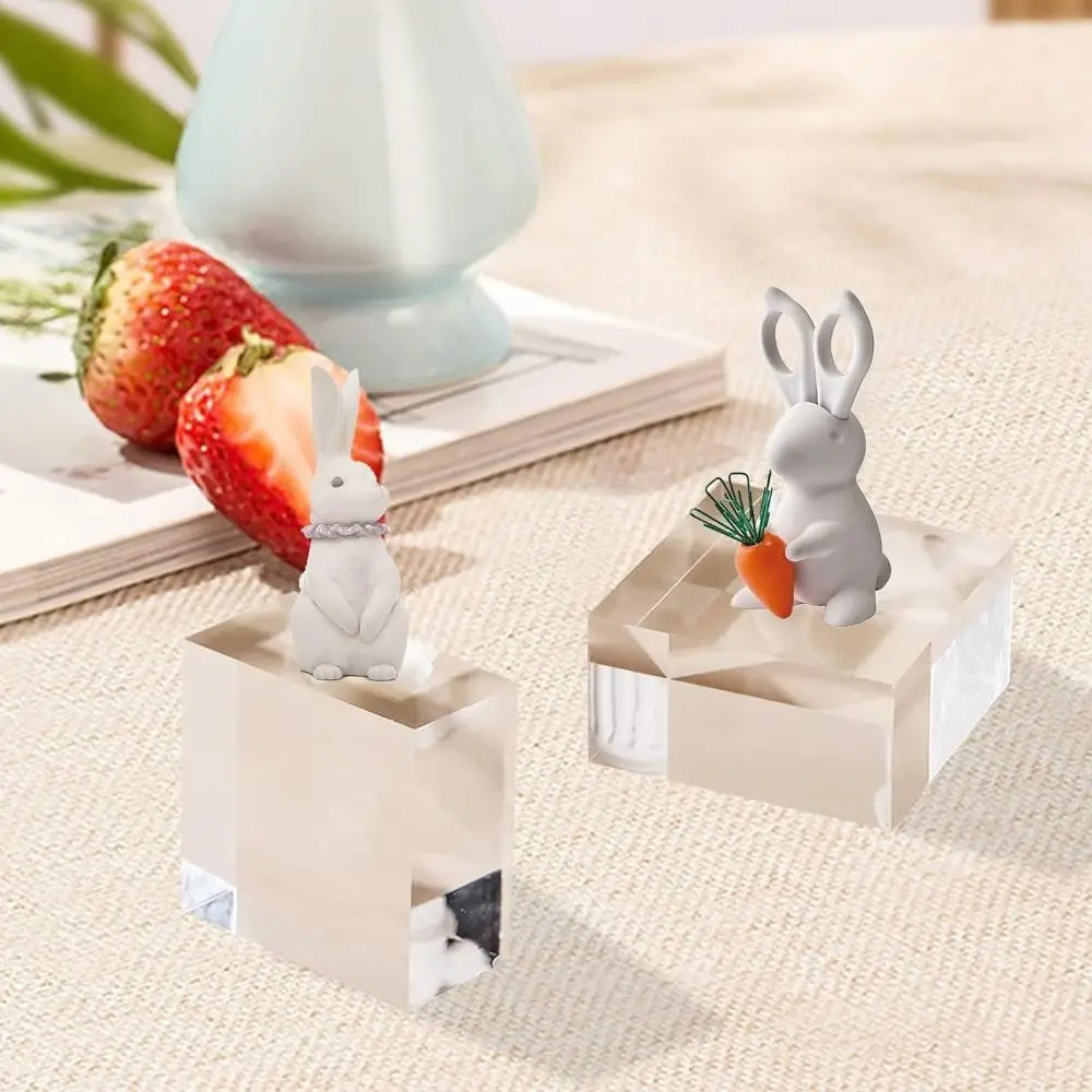 Solid Jewelry Display Riser Stands K9 Crystal Polished Collection Show Holder Thickness Stereoscopic Crafts Pedestals