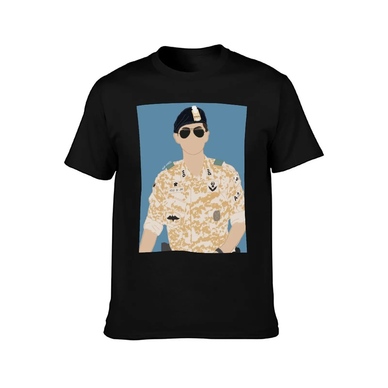 Song Joong Ki - Descendants of the Sun T-Shirt oversized anime stuff summer clothes clothes for men