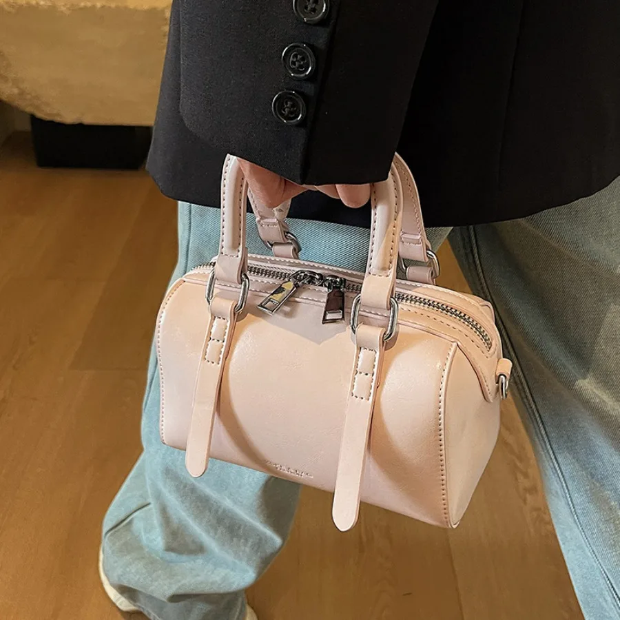 

New Fashionable High-End Trendy Versatile Minimalist Single-Shoulder Crossbody Women's Bag Commuter Handheld Boston Bags