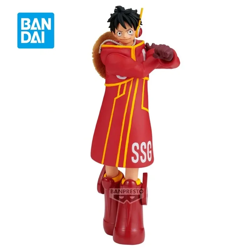 오리지널 반다이 원피스 Shukko Monkey D. Luffy Ver.EGGHEAD 14Cm 액션 애니메이션 피규어 PVC 모델 Collectible Ornaments Figure
