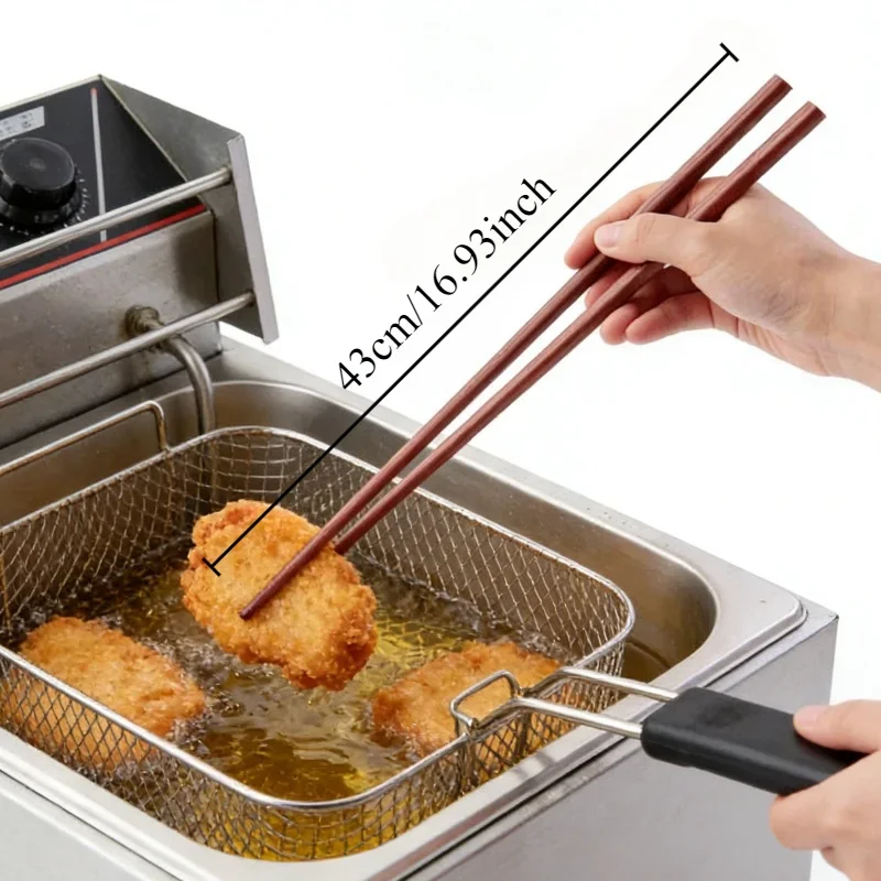 A Pair of Extra Long Hot Pot Chopsticks 32cm/43cm Kitchen Cooking Chopsticks Tableware Korean Chopsticks for Frying Food Noodles